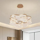 Axyaa Modern LED Chandelier Pendant Light for Dining Room Decor - Indoor Ceiling Lamp