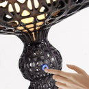 Axyaa Designer Hollowed Out Wine Glass Floor Lamp for Modern Living Room Lighting