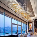 Axyaa Crystal Glass Chandelier: Custom Engineering Lighting Fixture for Hotel Lobby