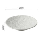 Axyaa Stone Pattern Ceramic Plate for Molecular Cuisine and Dining Experience