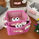 Axyaa Foldable Storage Basket: Cute Baby Diaper Clothes Toys Organizer & Decor