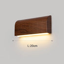 Axyaa Modern Walnut Wood Wall Lamp for Living Room Bedroom Lighting