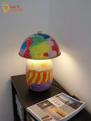 Axyaa Nordic Mushroom Table Lamp LED E27 Hand-painted Desk Lights