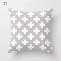 Axyaa Grey Family Pillowcase Square Cushion Cover for Home Office