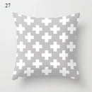 Axyaa Grey Family Pillowcase Square Office Cushion Cover