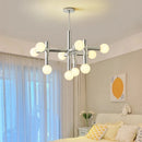 Axyaa Glass Hanging Lamps, LED Chandelier for Living Room, Bedroom, Shop & Bar