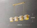 Axyaa Glass Pendant Chandelier for Nordic Decor Dining Room Lighting
