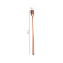 Axyaa Stainless Steel Square Coffee Spoons - Long Handle Dessert Spoons for Kitchen