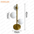 Axyaa Glass Ball Table Lamp Bedroom Bedside Nordic Living Room Floor Study Desk Light