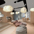 Axyaa Cloud Silk Cotton Pendant Lamp: Stylish LED for Kids' Room, Living, Restaurant Decor.