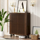 Axyaa 6-Tier Wooden Shoe Storage Cabinet with Adjustable Shelves