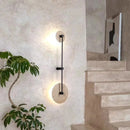 Axyaa Round Natural Stone Wall Lamp - Interior Bedroom Home Decor