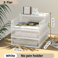 Metal Mesh Desk Organizer Axyaa A4 Paper Document File Letter Pen Tray Shelf