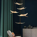 Axyaa LED Luxury Chandelier for Living Room, Large Acrylic Design for Villa Stairway