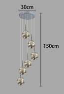 Axyaa Modern Living Room Chandeliers LED Ceiling Hanging Lights Indoor Lighting