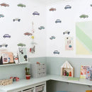 Axyaa Cartoon Kids Transport Car Truck Wall Sticker - Cute Vehicle Construction Decal