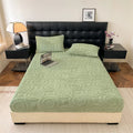 Axyaa Velvet Fleece Fitted Sheet Mattress Cover for Double King Queen Size