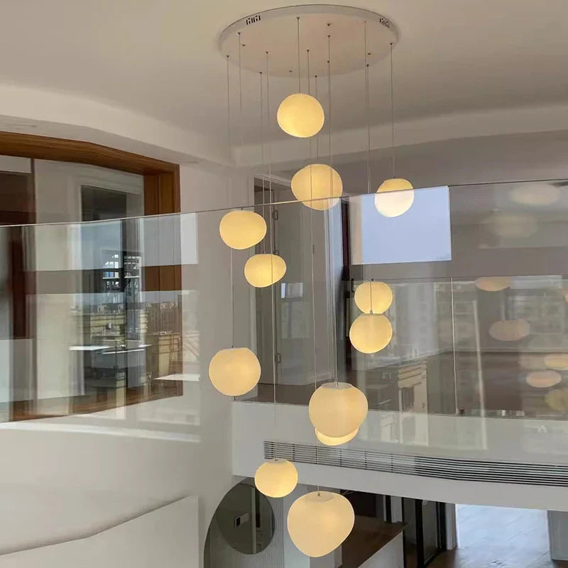 Axyaa Nordic Stair Chandelier Living Room Dining Pendant Ceiling Light