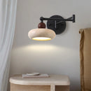 Axyaa Swing Arm LED Wall Lamps in Yellow Travertine