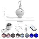 Axyaa Portable Camping Light with Remote Control - Rechargeable USB, 3600mAh