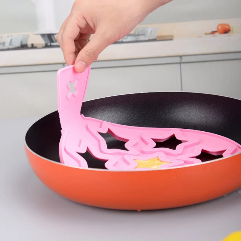 Axyaa Silicone Egg Frying Mold Nonstick Pancake Maker Kitchen Tool