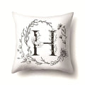 Nordic Style Letter Wreath Pillow Cover by Axyaa - Home Decor Essential