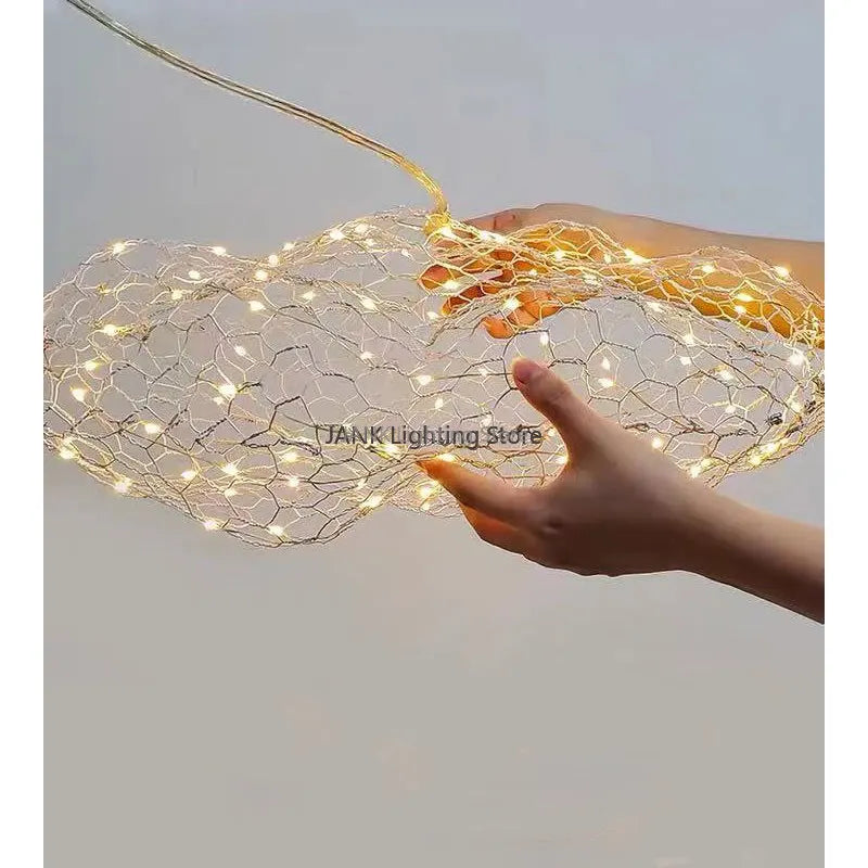 Axyaa Nordic Starry Sky Cloud Chandelier LED Ceiling Light