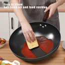 Axyaa 32cm Traditional Iron Wok Pan Non-stick High Quality Frying Cookware