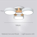 Axyaa Nordic Wood Ceiling Chandelier LED Lighting for Modern Home Decor