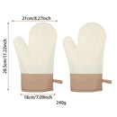 Axyaa Silicone Oven Gloves for Kitchen Baking - Thick Insulation, Anti-Slip & Anti-Scald