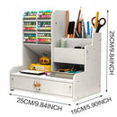 Axyaa Large-Capacity Pen Holder and Stationery Box for Office and School Storage