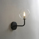 Axya Nordic Glass Ball Wall Lamp - Creative Retro Metal Bend Light