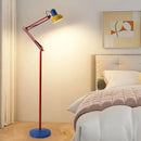 Axyaa Colorful Foldable Long Arm Floor Lamp for Living Room and Children's Room