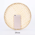 Axyaa Bamboo Weave Sieve Raft: Easy Clean, Decorative Home Decor in 6 Sizes