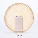 Axyaa Bamboo Weave Sieve Raft: Easy Clean, Decorative Home Decor in 6 Sizes