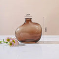 Axyaa Zen Glass Vase Geometric Single Flower Holder for Home Decor