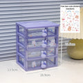 Axyaa Kawaii Desk Organizer Drawer for Stationery, Cards, and Small Objects