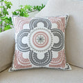 Axyaa Wild Floral Plant Embroidery Pillow Cover, 45x45cm, Country Style