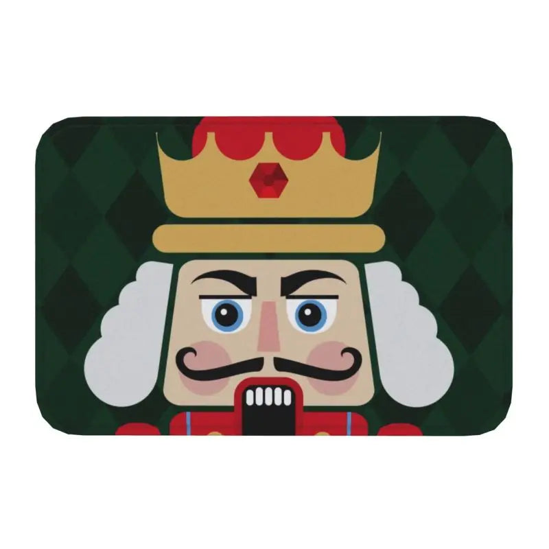 Axyaa Nutcracker Soldier Doll Door Mat Home Decor