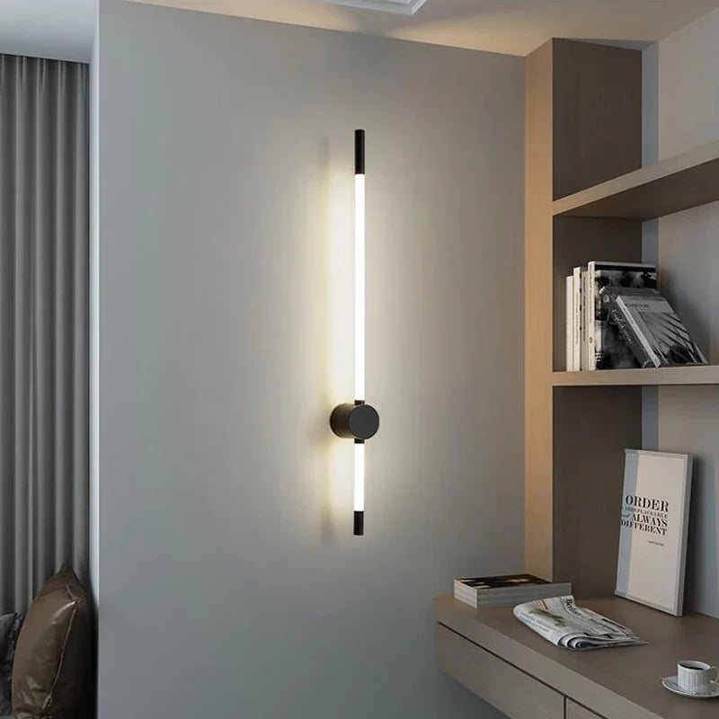 Axyaa Vertical Slim Indoor Wall Sconce Light Fixture