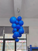 Axyaa Orange Glass Grape Ball Chandeliers: Elegant Villa Hotel Decor