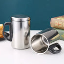 Axyaa Stainless Steel Thermal Coffee Mug with Handle and Lid