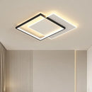 Axyaa Modern White Square LED Ceiling Lamp for Bedroom & Living Room