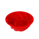 Silicone Spiral Cake Mold by Axyaa: Non-Stick Pan for Sweeties, Jelly, Bread