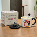 Axyaa Cute Cat Mug | Funny Ceramic Coffee Cup | Personalized Gift Cup