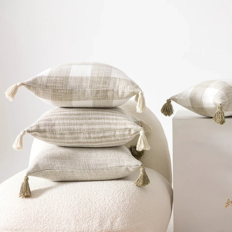 Axyaa Coffee Cushion Covers - Home Decor Pillowcases for Sofa, Car Seat - 30x50cm/45x45cm