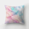 Axyaa Pink Sky Clouds 45x45cm Polyester Cushion Cover for Home Decor
