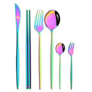 Axyaa Gold Western Dinnerware Set Stainless Steel Cutlery Home Wedding Flatware