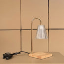 Axyaa Nordic LED Candle Table Lamp with Wood Base for Home Lighting