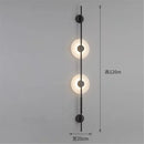 Axyaa Modern LED Wall Lamp Gold Black Bracket Light for Living Room & Restaurant